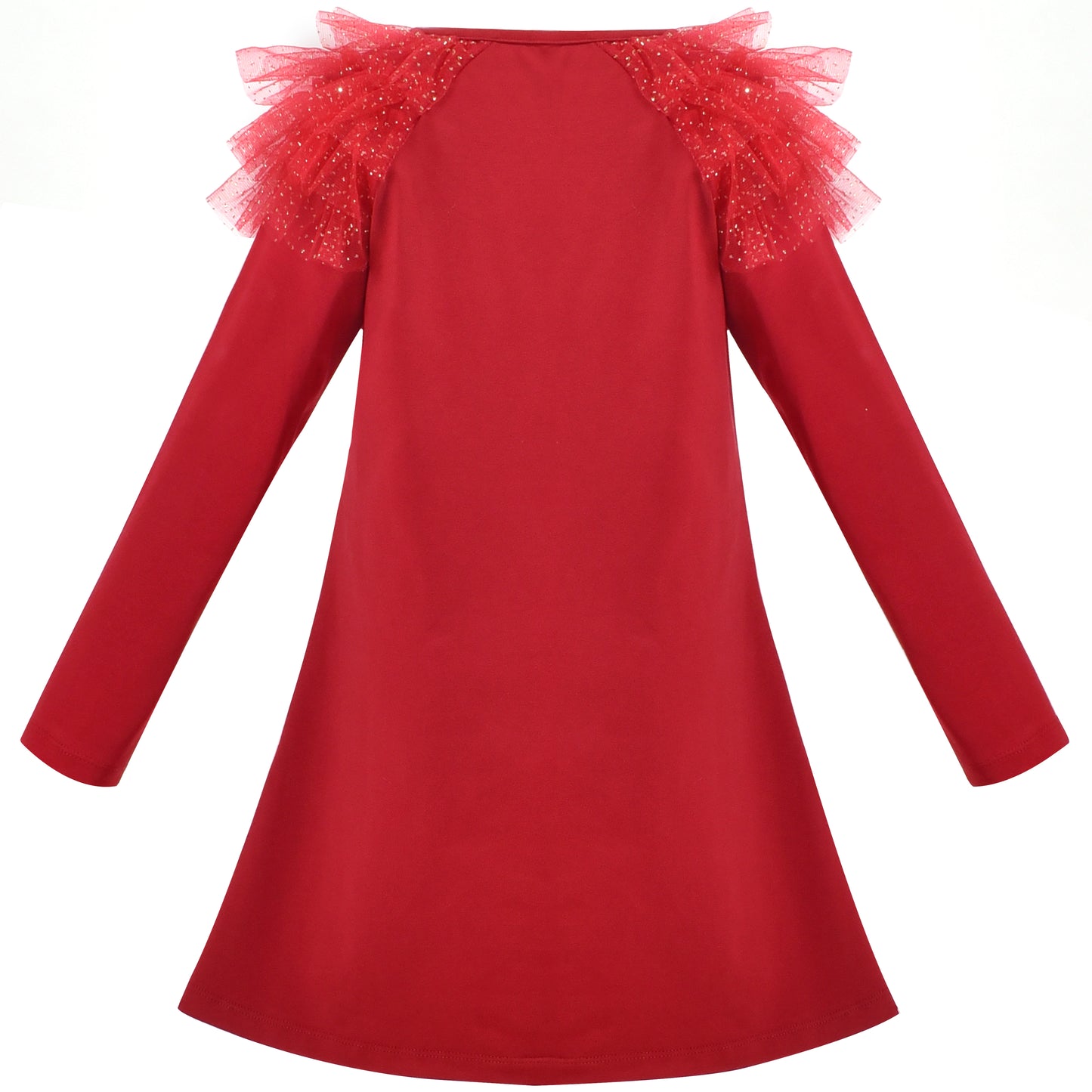 Girls Dress Long Sleeve Daisy Flower Striped Casual Cotton Size 3-12 Years