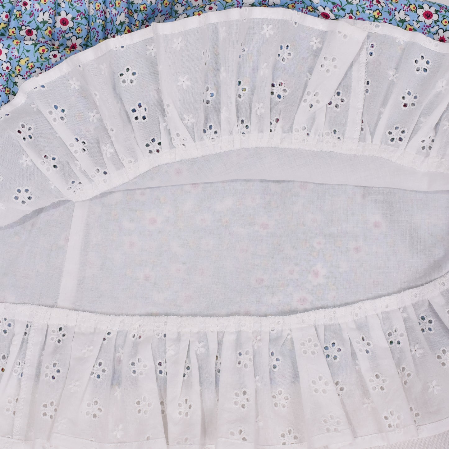 Girls Dress Polka Dot Overlap Design With Trim Size 3-14 Years