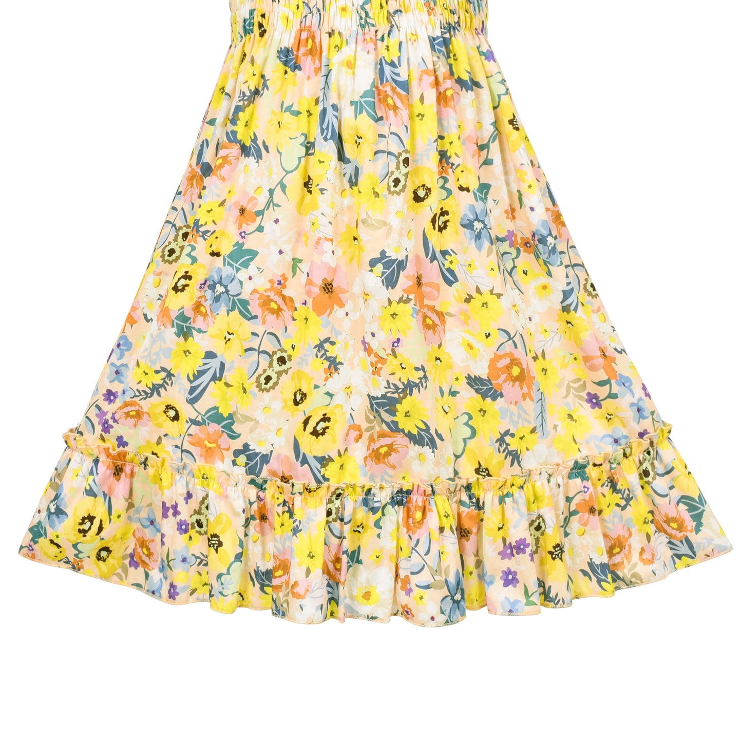 Girls Dress Rainbow Smocked Halter Size 2-10 Years