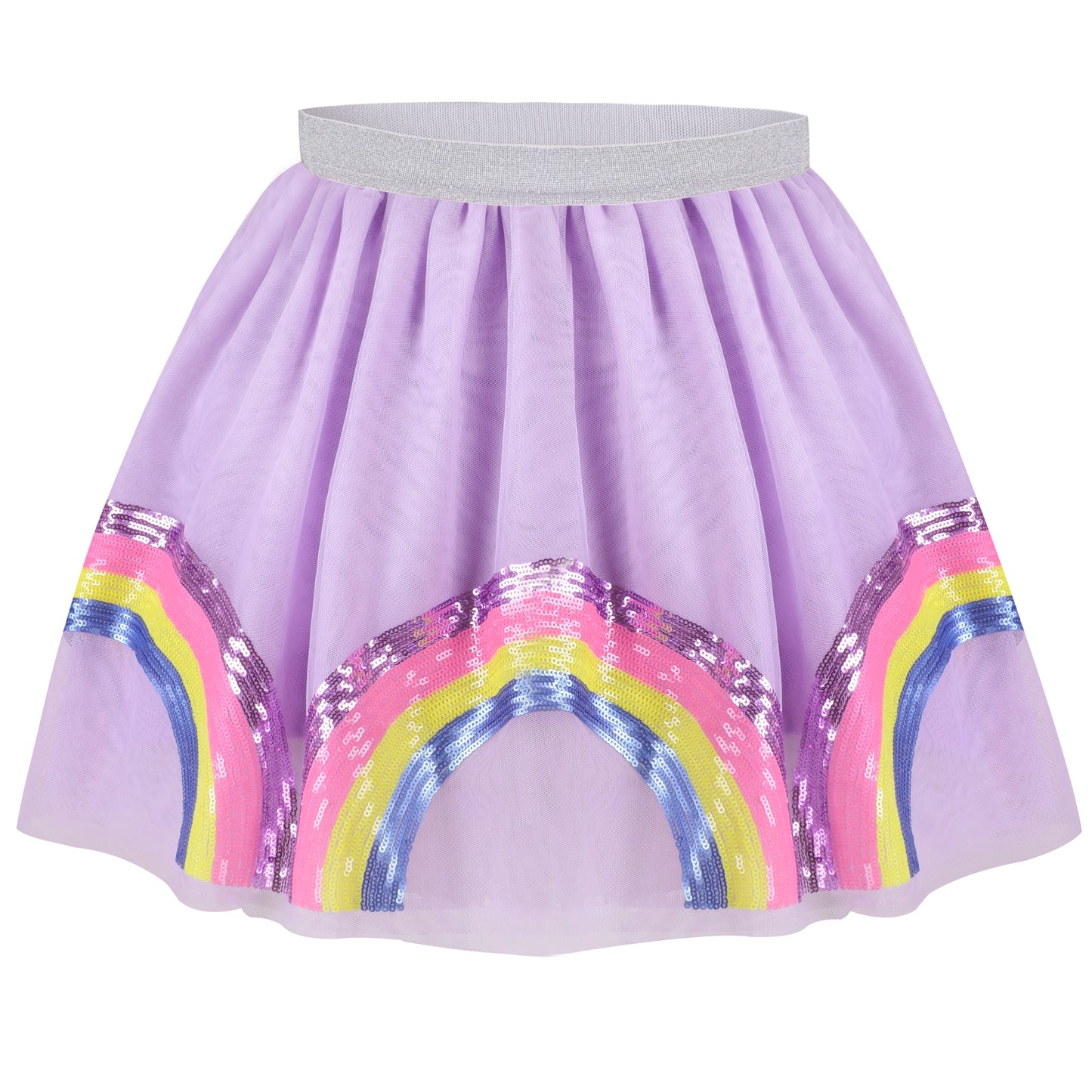 Girls T Shirt Tutu Skirt 2pc Pack Unicorn Ice Cream Rainbow Short Sleeve Size 4-10 Years