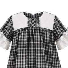 Girls Cold Shoulder Dress Denim Cowboy 3/4 Sleeve Size 2-12 Years