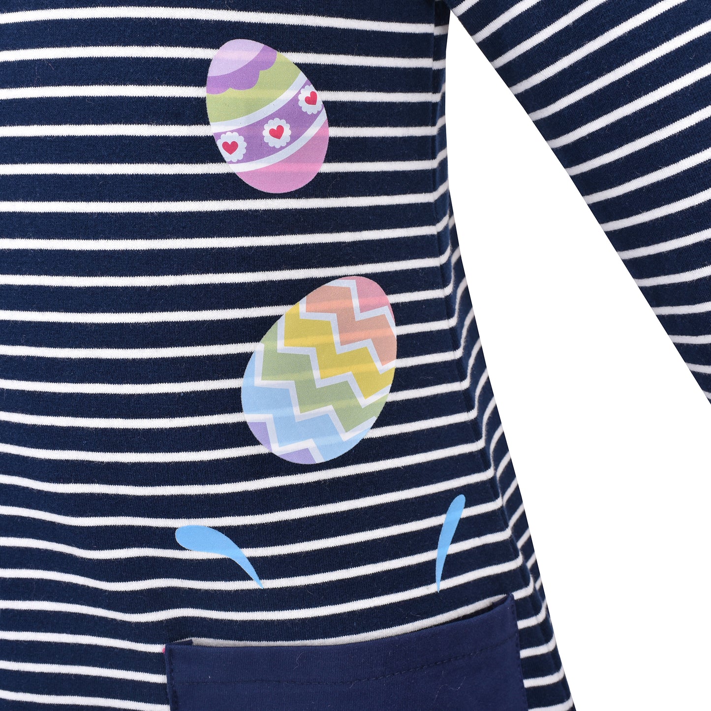 Girls Dress Long Sleeve Daisy Flower Striped Casual Cotton Size 3-12 Years