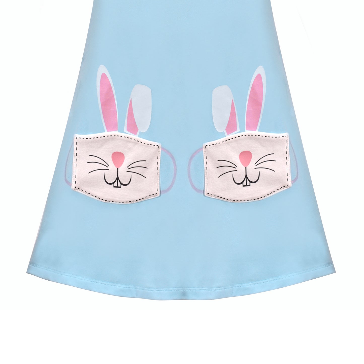 Girls Casual Dress Cotton Long Sleeve Kite Cloud Embroidered Size 2-8 Years