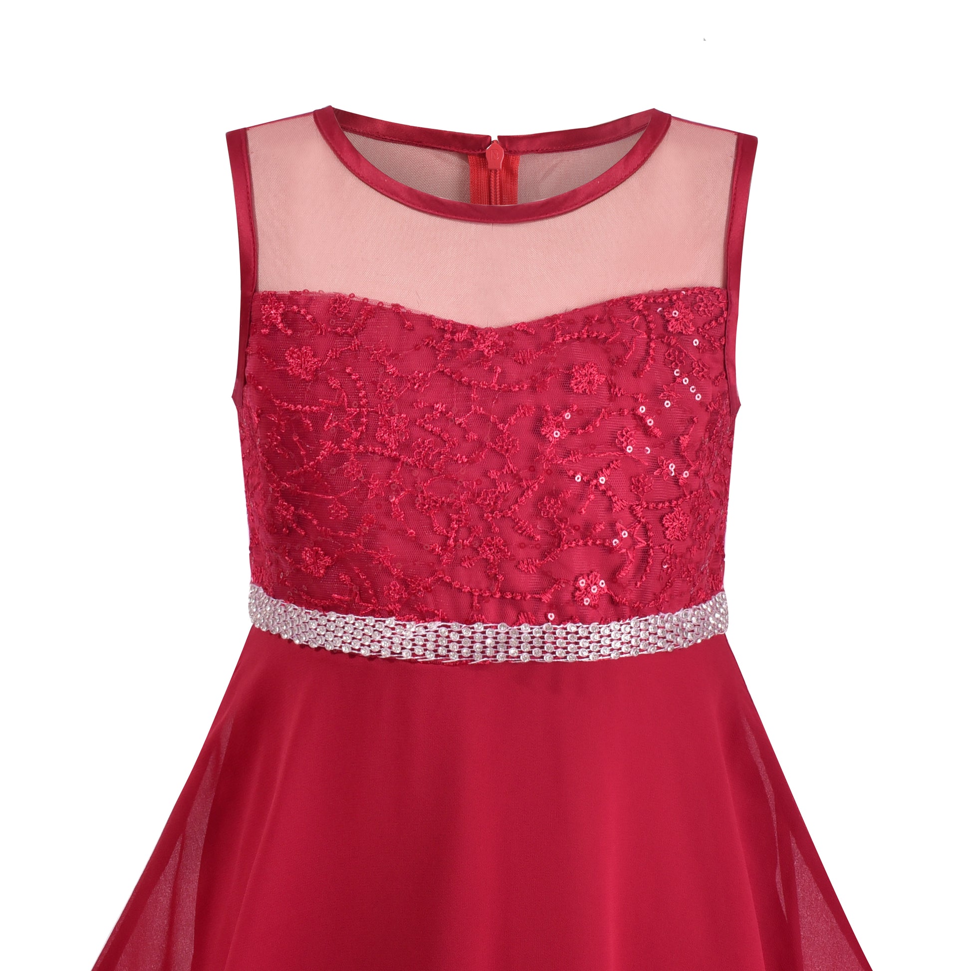 chinese dress ladies Girls Dress Rhinestone Chiffon Bridesmaid Dance Ball Maxi Gown – Sunny  Fashion