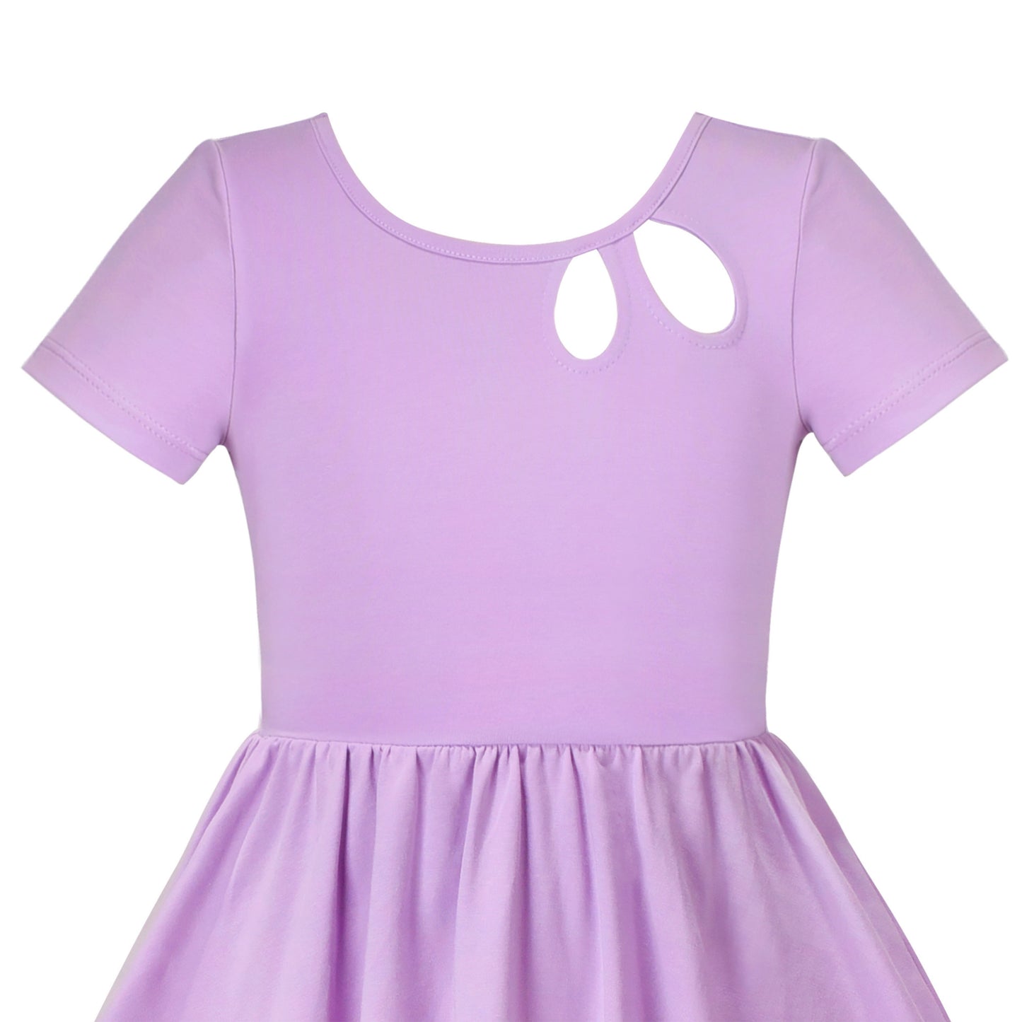 Girls Dress Colorful Striped Knitted Cotton Stretch School Size 3-12 Years