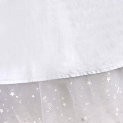 Girls Dress Sequin Wedding Hi-low Tulle Skirt Tutu Flutter Sleeve Size 3-12 Years