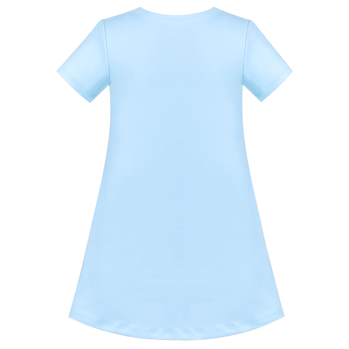 Girls Dress Tee Shirt Forest Tree House Applique Squirrel Short Sleeve Size 3-10 Years