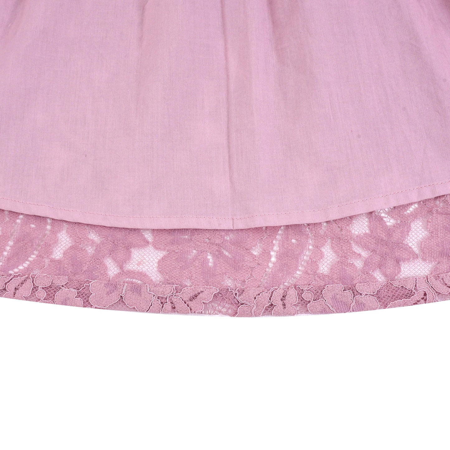 Girls Dress Flower Lace Collar Skirt Dress Size 4-14 Years