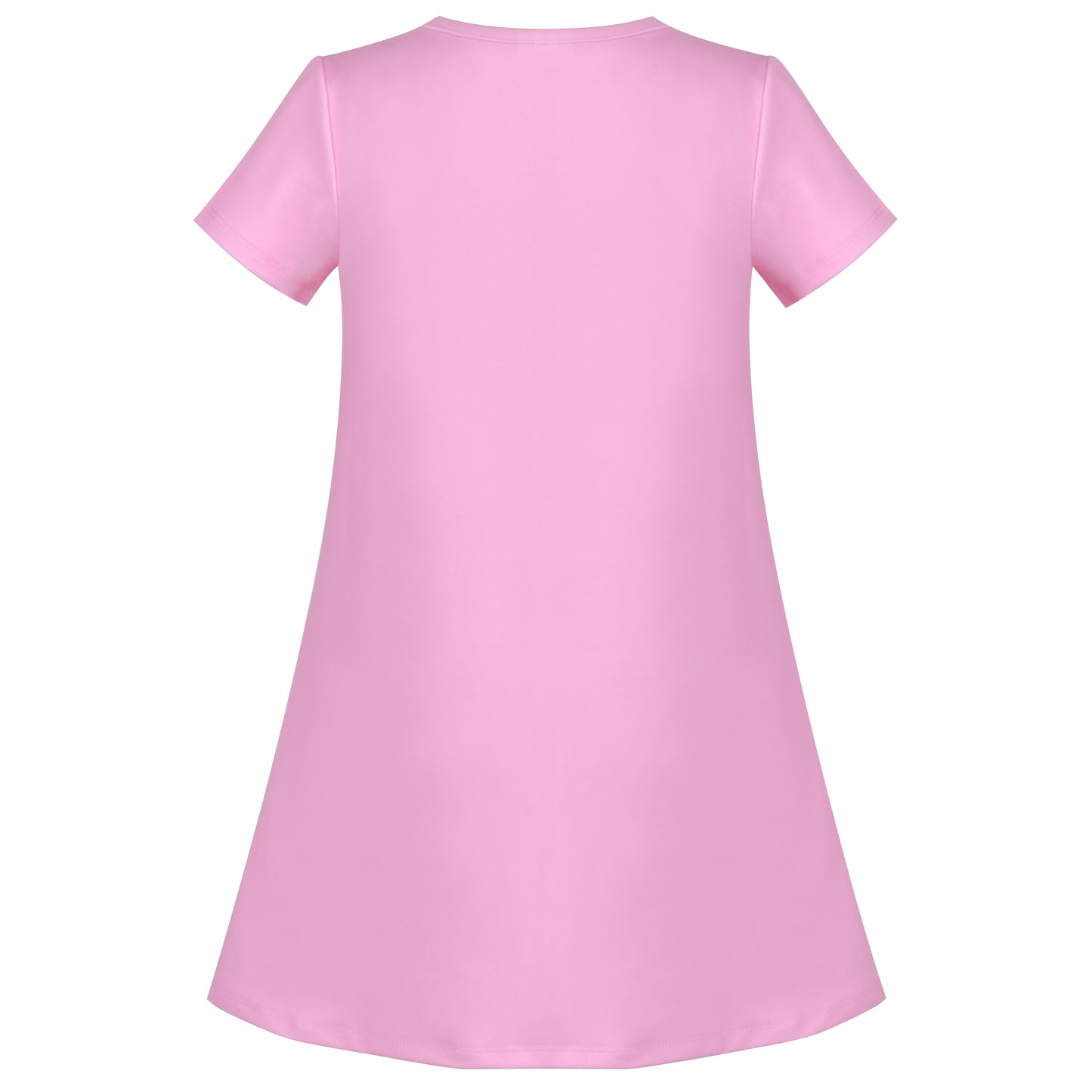 Girls Dress Tee Shirt Forest Tree House Applique Squirrel Short Sleeve Size 3-10 Years
