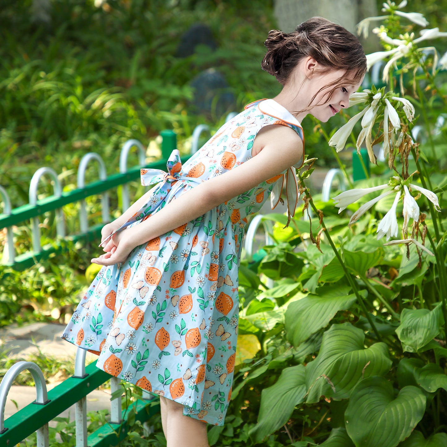 Girls Dress Flower Print Size 2-12 Years