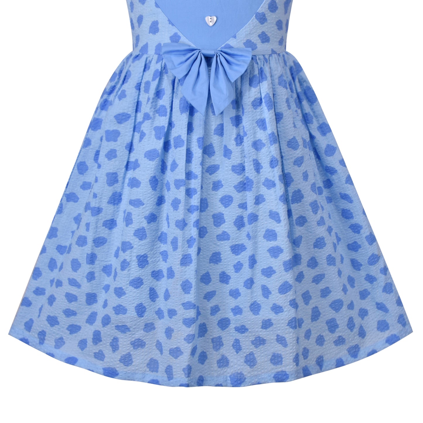 Girls Dress Heart Print Size 4-12 Years Christmas