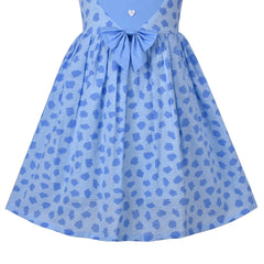Girls Dress Heart Print Size 4-12 Years Christmas