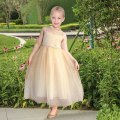 Girls Dress Flower Lace Top Burgundy Gradient Skirt Sleeveless Size 6-14 Years