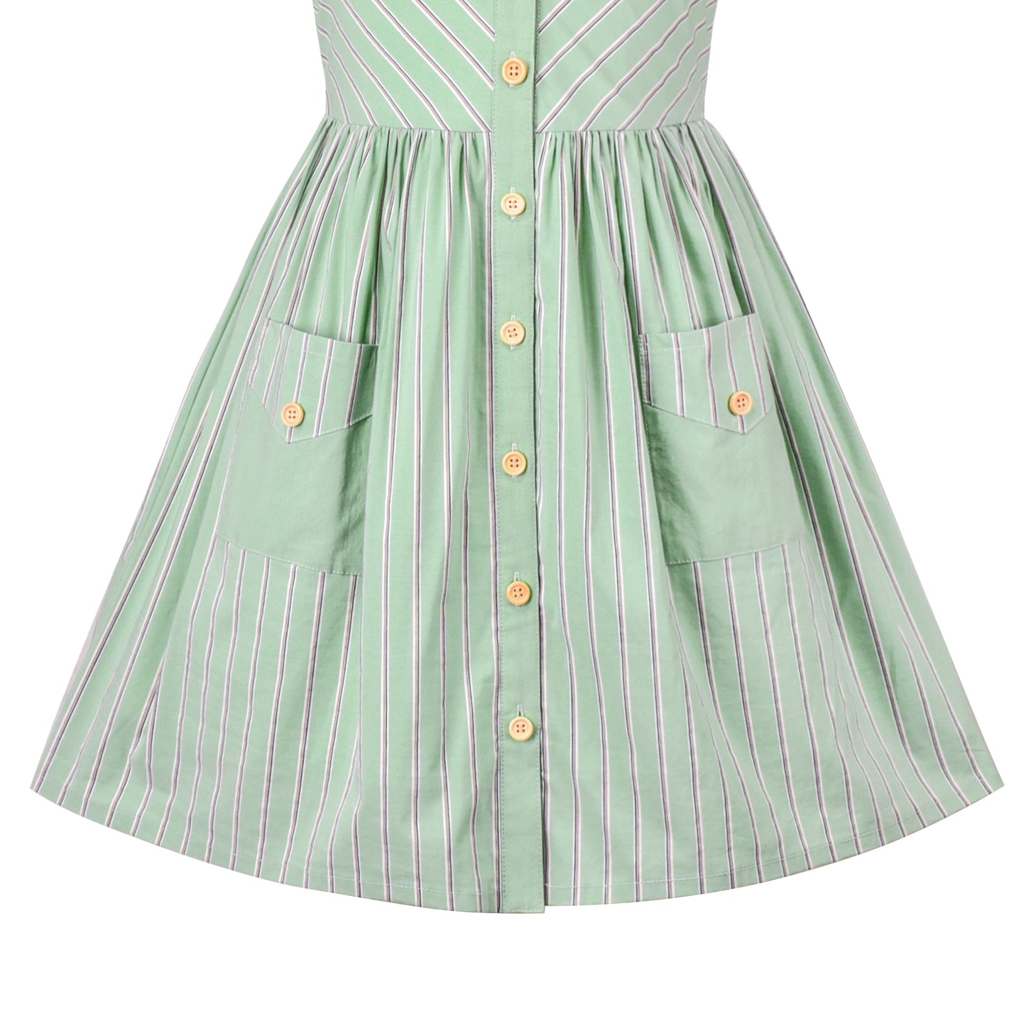 Girls Dress Water Ripple Flower Tank Vintage Dress Size 4-12 Years