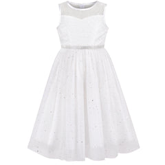 Girls Dress Flower Lace Top Burgundy Gradient Skirt Sleeveless Size 6-14 Years