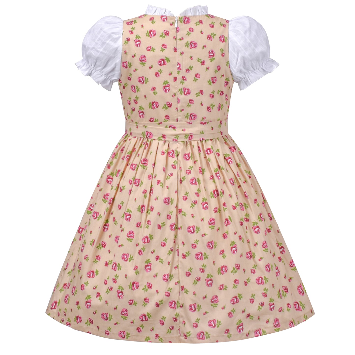 Sunny Fashion Bavarian Oktoberfest Vintage Floral Dirndl Girls Dress with Apron – Bavarian Oktoberfest Style