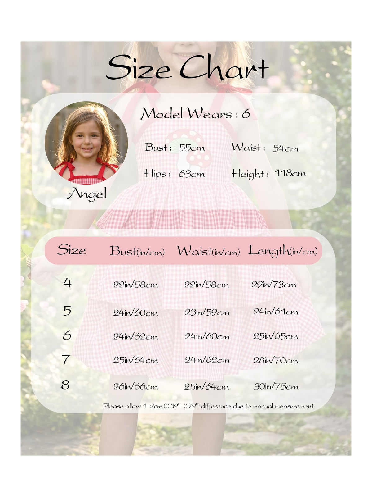 Girls Dress Spaghetti Gingham Ruffle Blush Pink Cake Layer Cute Summer Red Gingham