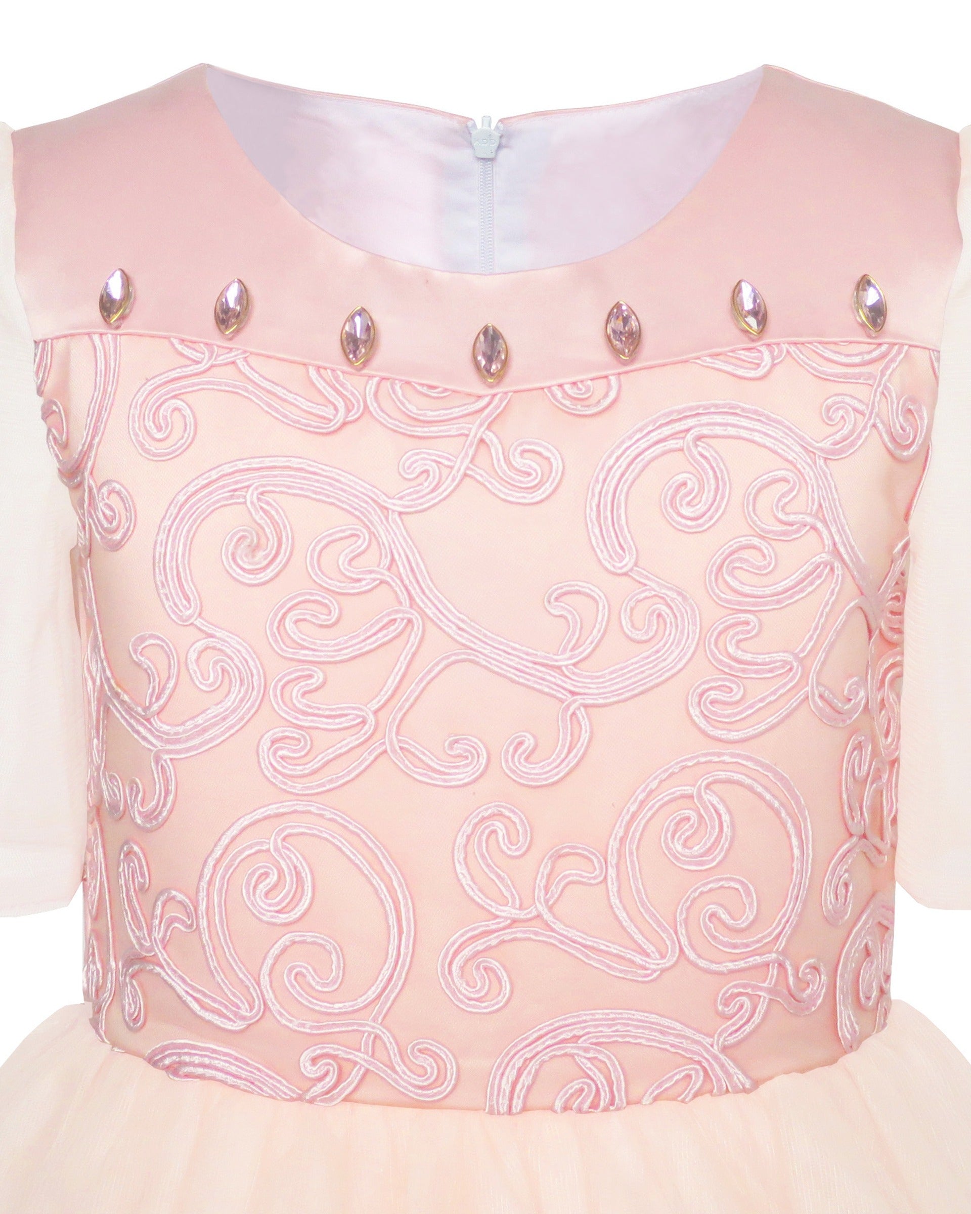 Girls Dress Purple Lace Tulle Princess V Neck Sequin Bell Sleeve Pageant Party Event Pink Diamond