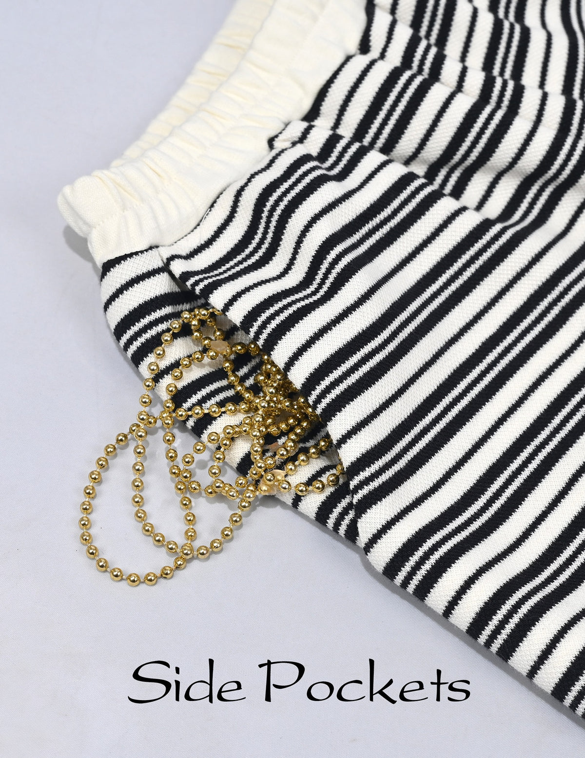 Girls Tee Sport Clothing Outfit Set Glitter Heart s Short Sleeve - Beige Striped