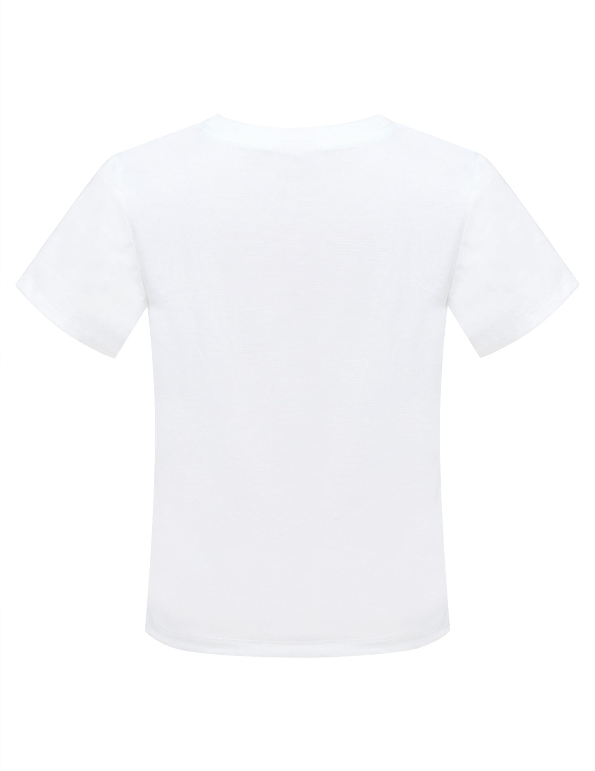 Girls T-Shirt White Sunflower Butterfly Graphic Short Sleeve Casual Cotton Blend Top White Sunflower