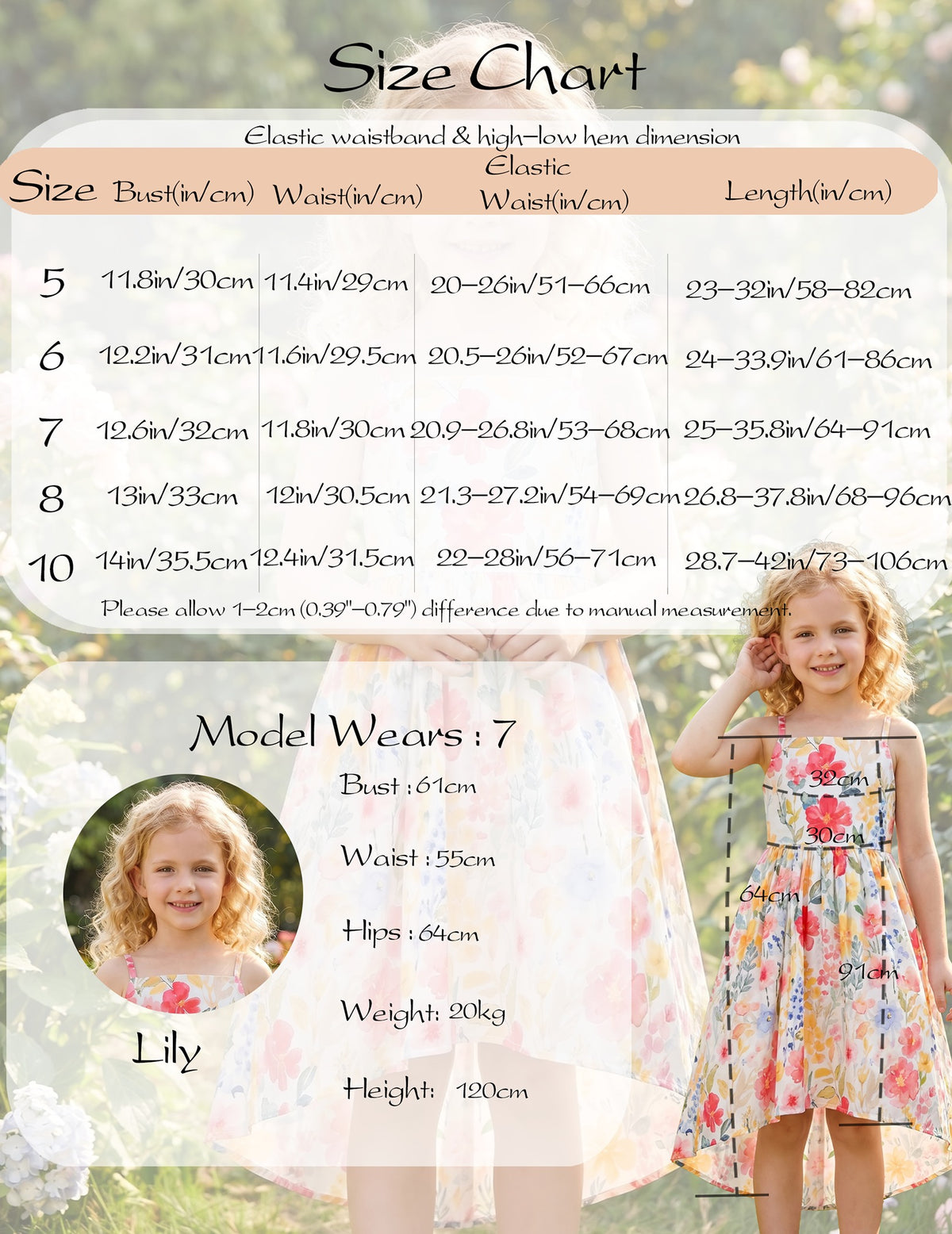 Girls Dress Floral Soft Fabric Open Back Sundress Pink Floral