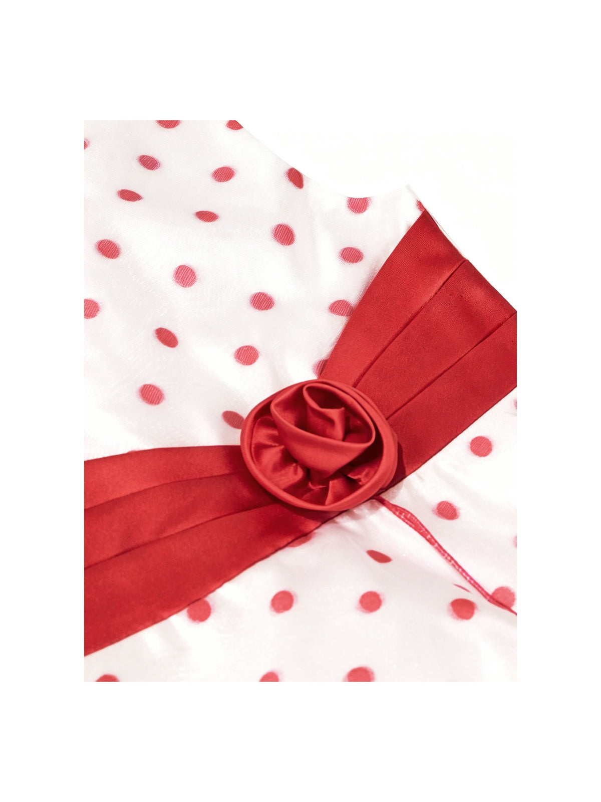 Girls Dress Black Polka Dot Classic Retro Elegant Event Show Sleeveless Tulle White Red Polka