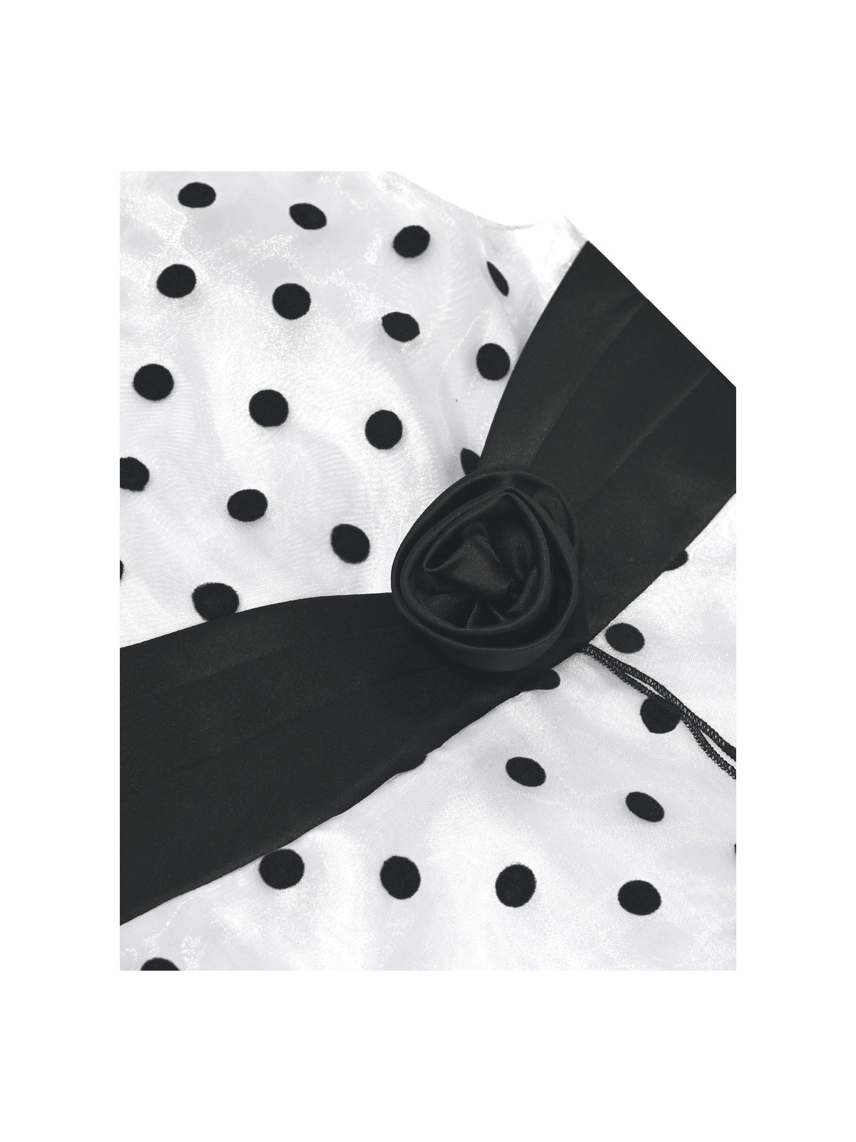 Girls Dress Black Polka Dot Classic Retro Elegant Event Show Sleeveless Tulle Black Polka Dot