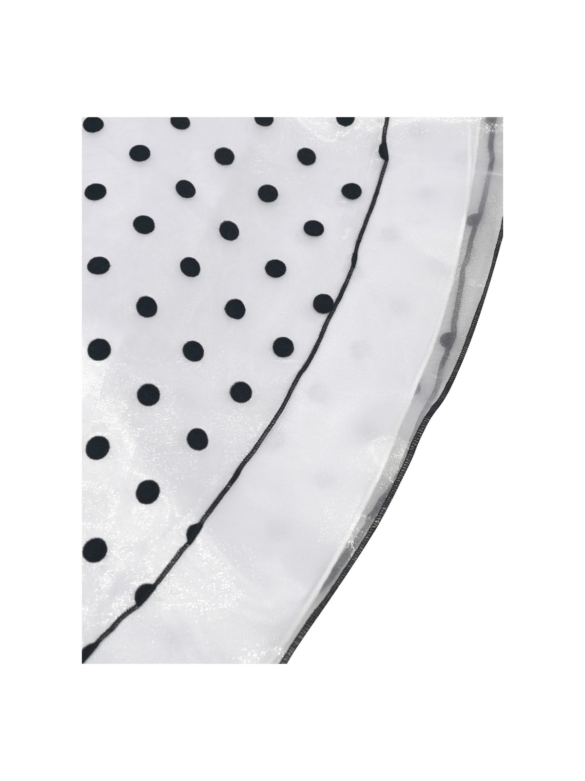 Girls Dress Black Polka Dot Classic Retro Elegant Event Show Sleeveless Tulle Black Polka Dot