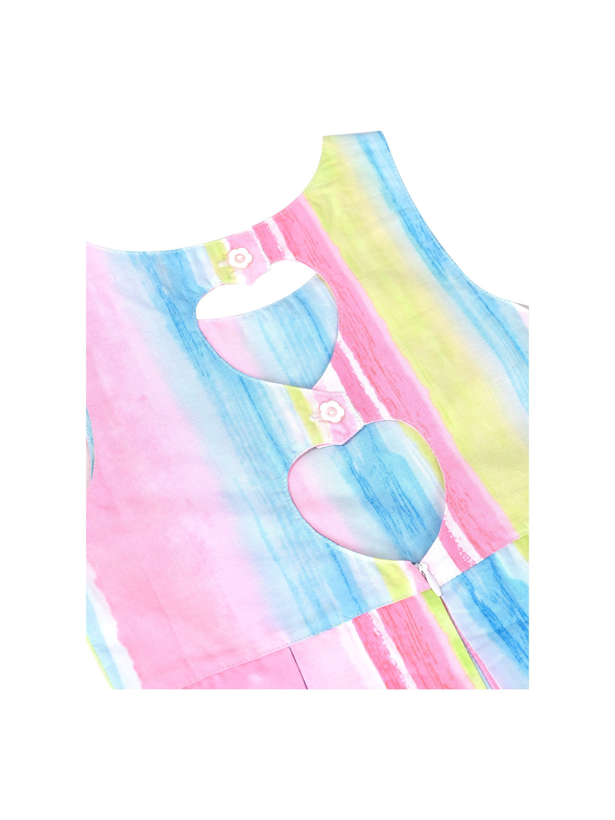 Girls Sleeveless Cotton Dress Blue Striped Casual Summer Dresses For Girls Pink Striped