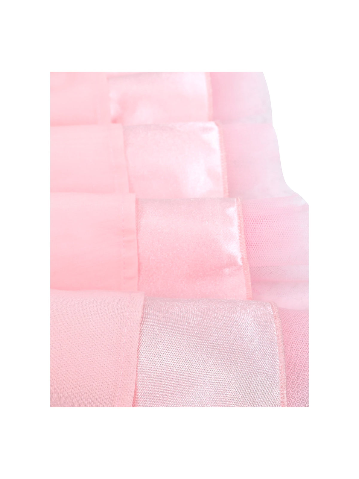 Girls Dress Light Pink Tulle Heart Sleeveless Party Layer Tiered Wedding Formal Dresses Ankle Light Pink Tulle