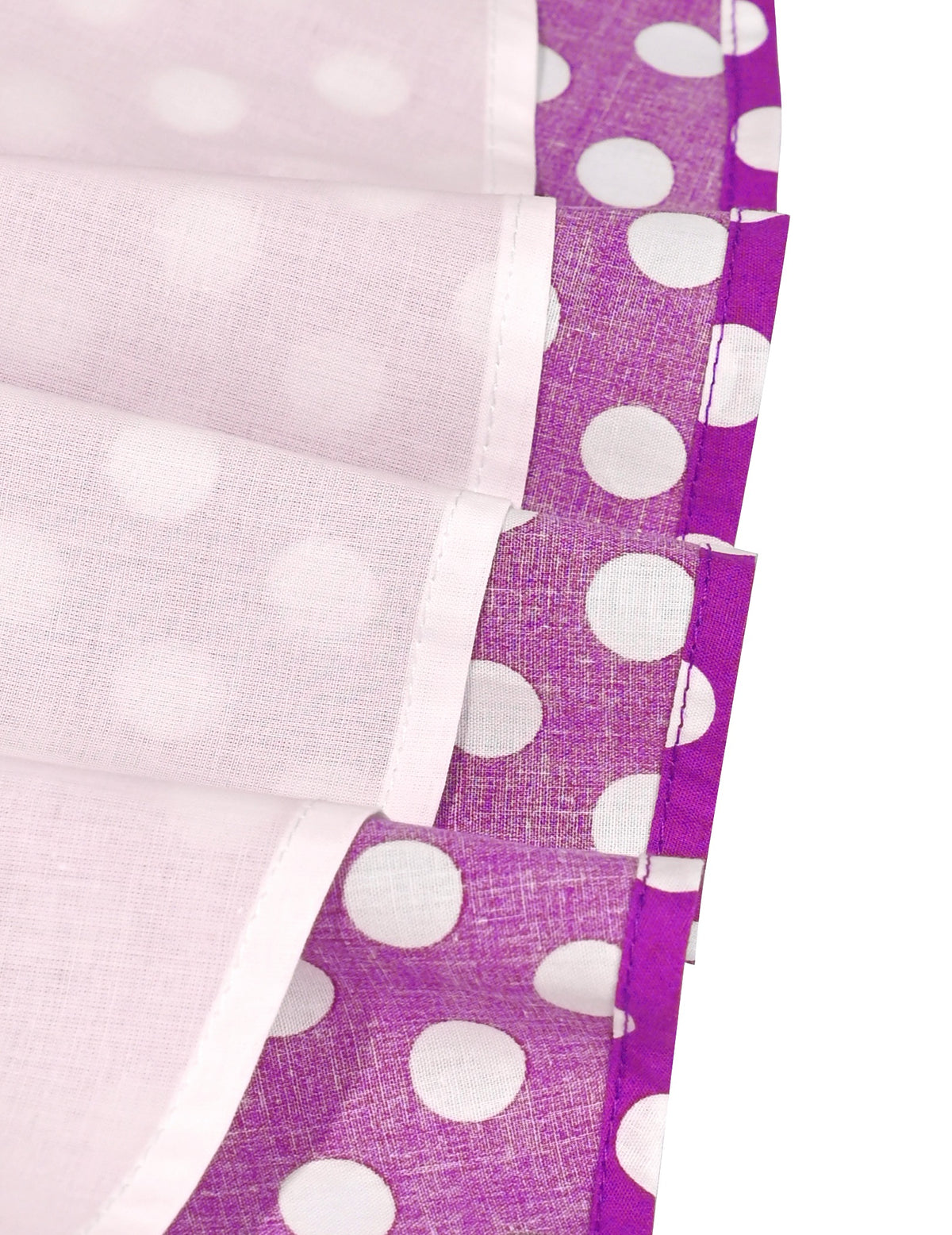 Girls Dress Polka Dot Butterfly Belt Asymmetrical Playful - Purple Polka Dot