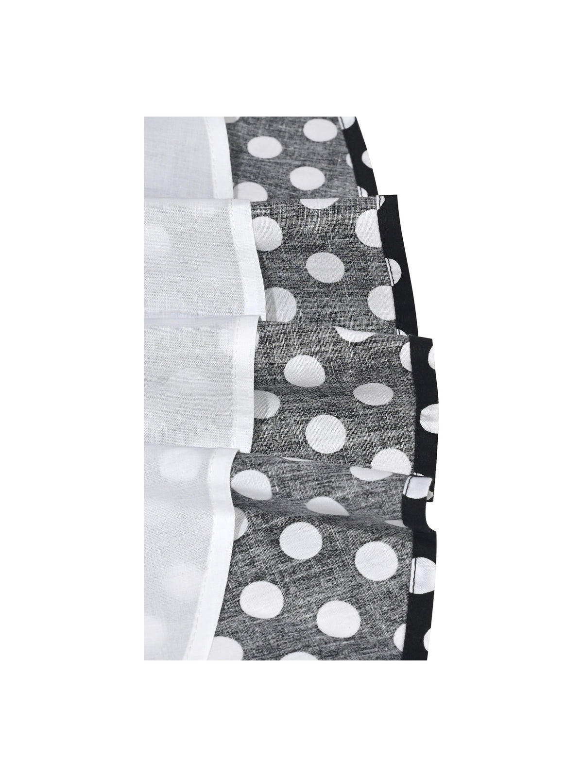 Girls Dress Polka Dot Butterfly Belt Asymmetrical Playful - Black Polka Dot