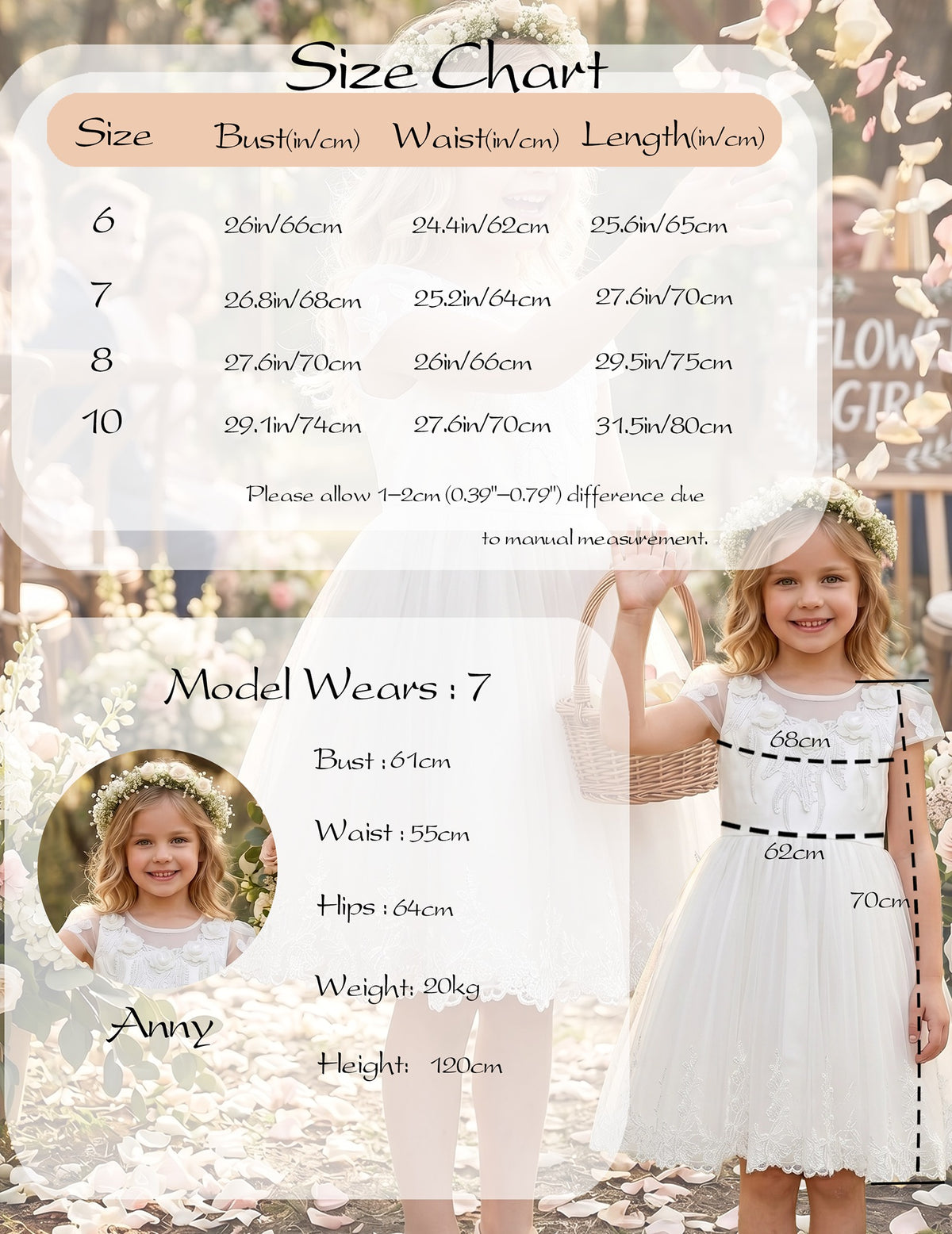 Flower Girl Dresses Sweet Pink Party Bow Tulle Princess Party Lace Cap Sleeve Wedding Easter White 3D Floral