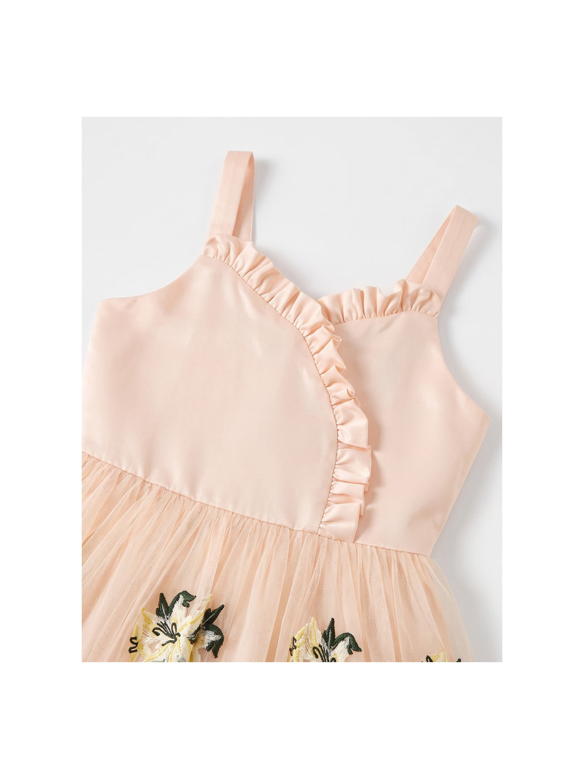 Girls Dress Purple Floral Sleeveless 3D Flower Rhinestone Summer Party Outdoor Dresses Beige Floral