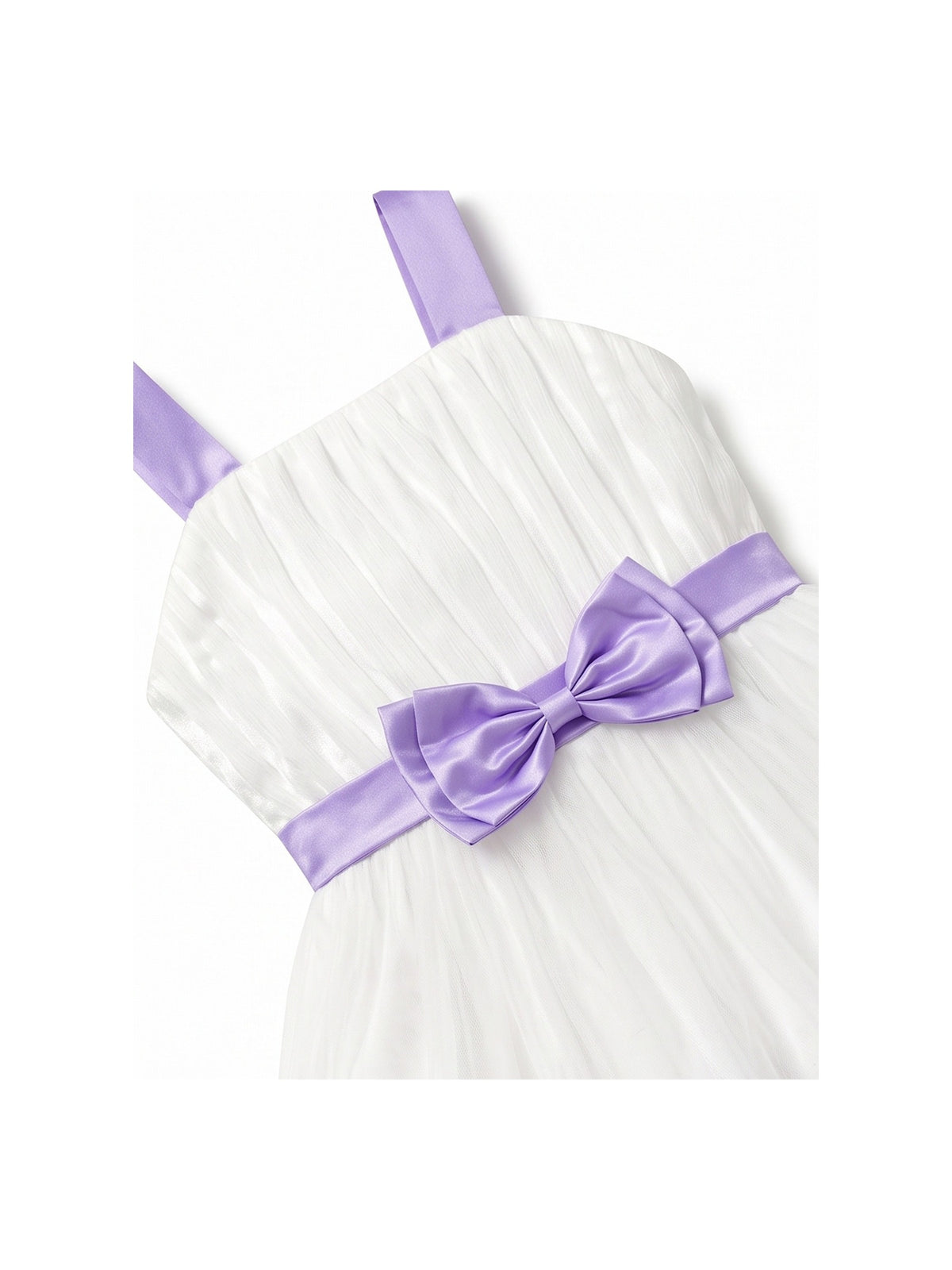 Girls Dress Purple Floral Sleeveless 3D Flower Rhinestone Summer Party Outdoor Dresses White Purple Floral