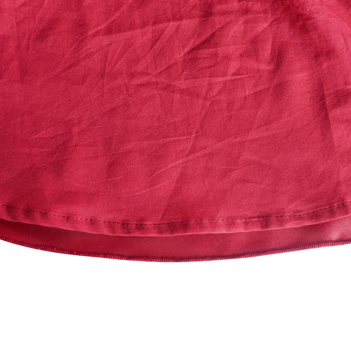 Flower Girls Dress Blush Belted Wedding Party Bridesmaid - Dark Red (QP2)