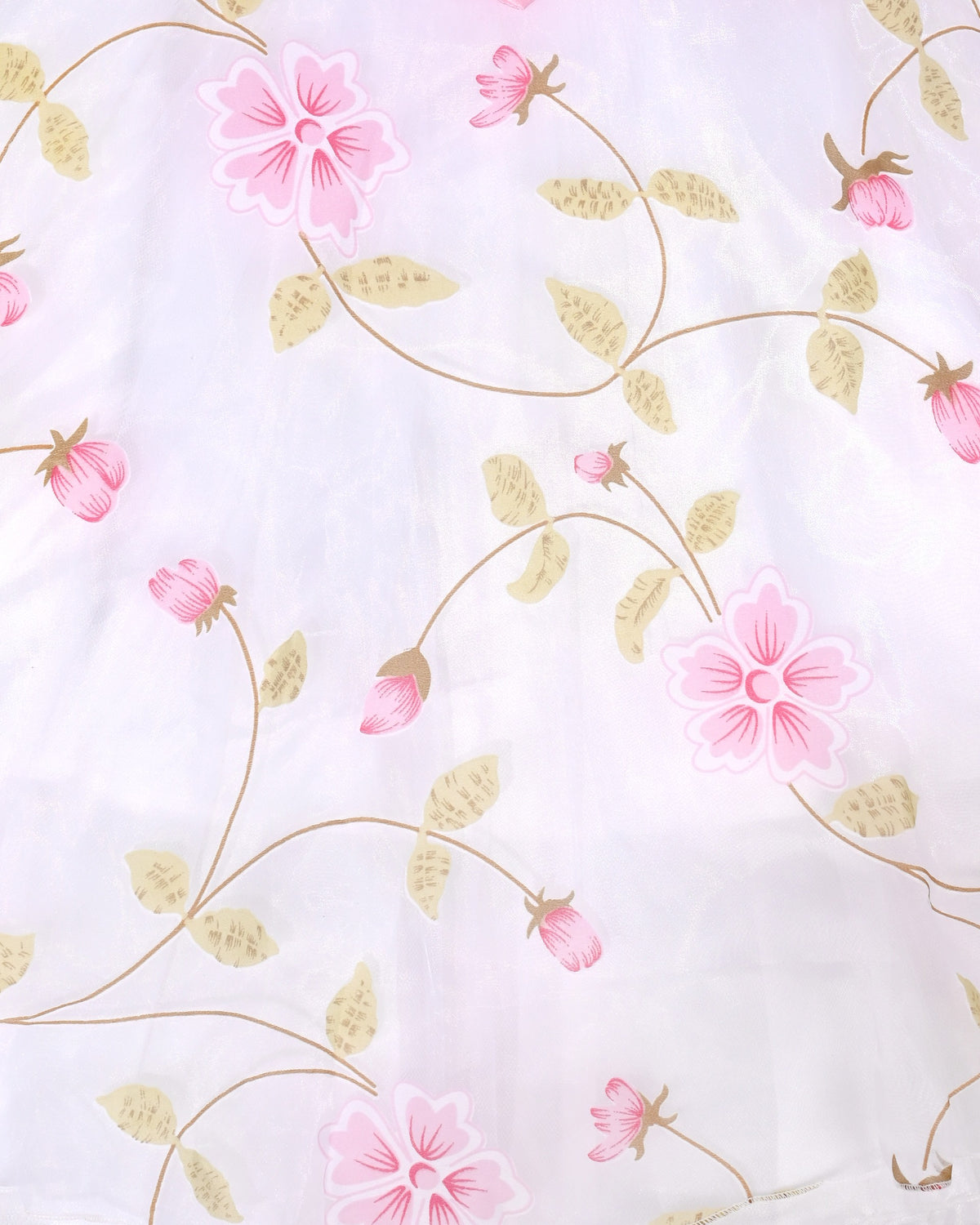 3 Layers Girls Dress Pink Flower Wave Pageant Wedding Kids Clothing - Light Pink Floral