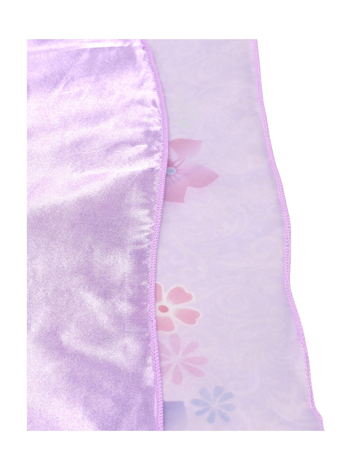 Girls Dress Pink Tulle Floral Applique 3/4 Sheer Mesh Sleeve Wedding Party Purple Lace Floral