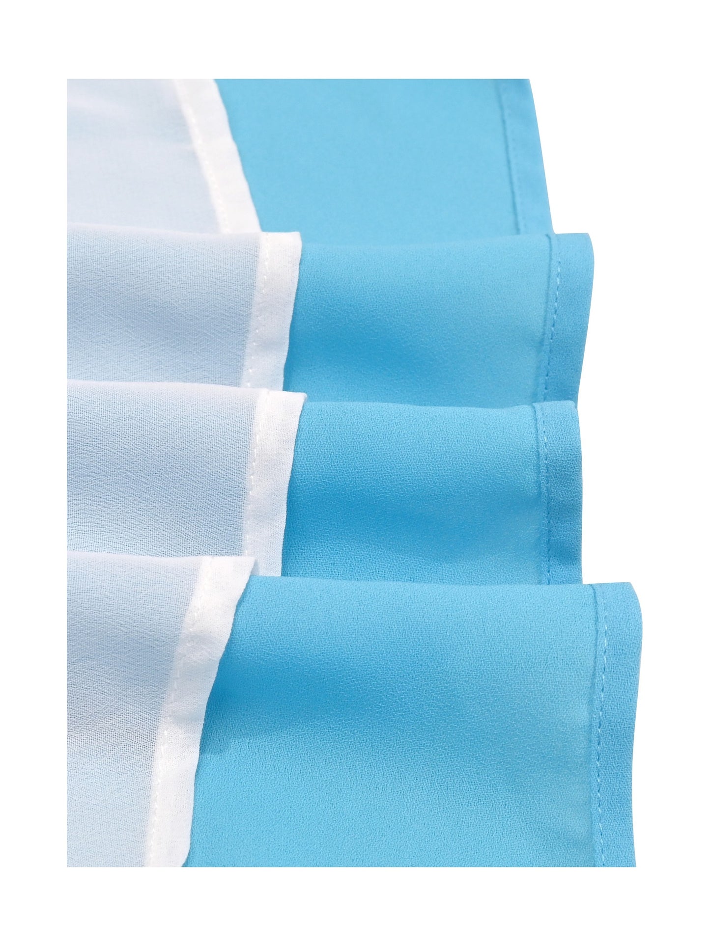 Girls Sleeveless Chiffon Dress Colorful Pencil Print with Yellow Tassel Belt Summer Casual Dresses Light Blue Sequin