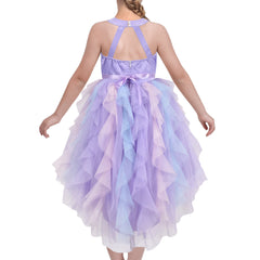 Girls Dress Butterfly Embroidered Halter Dress Party Size 5-12 Years