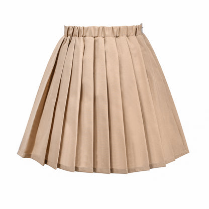 Girls Skirt Pleated Bow Tie Back School Uniform Size 6-14 Years