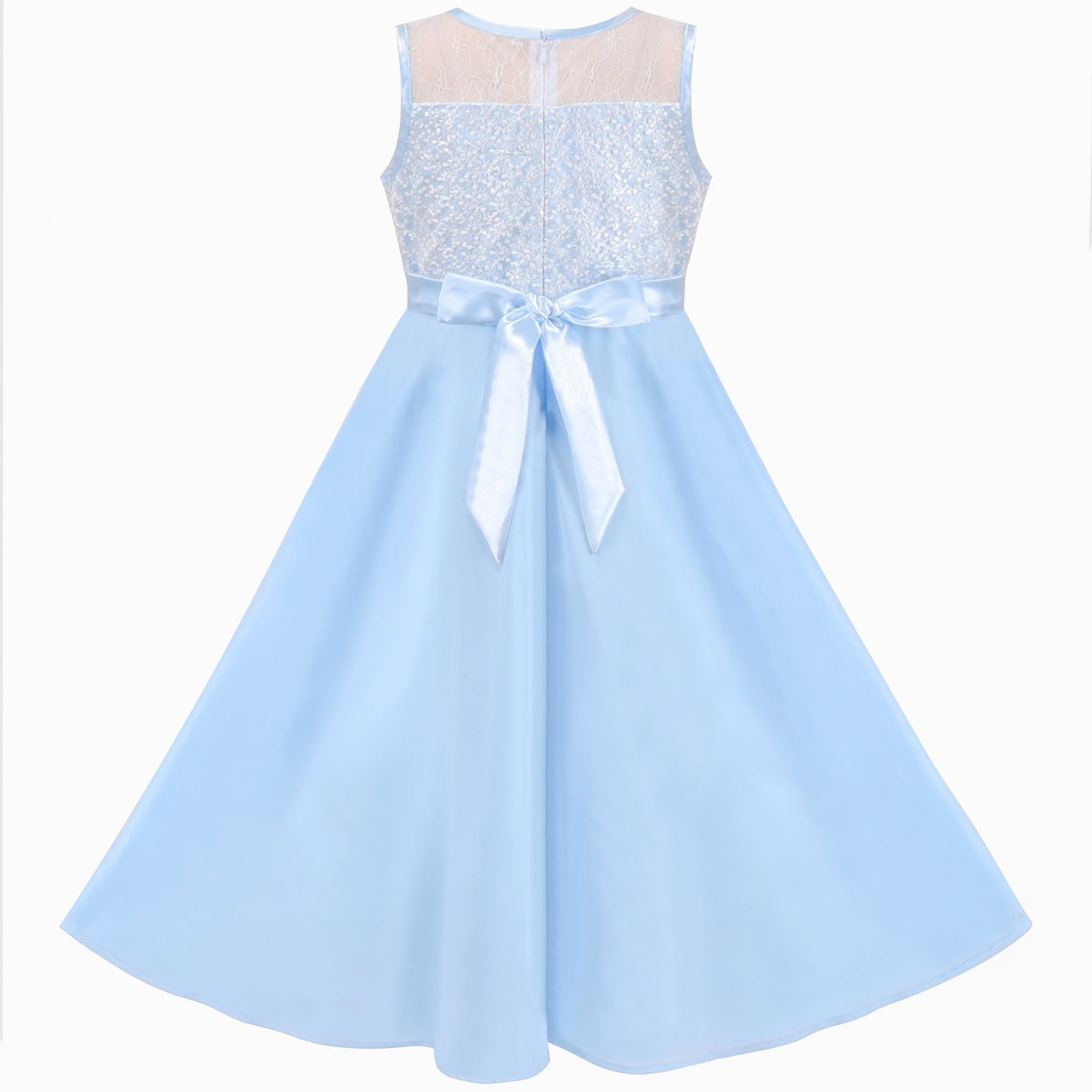 Girls Dress Rhinestone Chiffon Bridesmaid Dance Ball Maxi Gown Size 6-14 Years