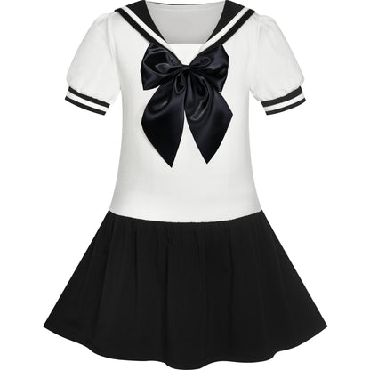 Girls Dress Sailor Moon  School Uniform Dress Navy Suit Size 6-14 Years