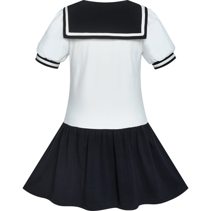 Girls Dress Sailor Moon  School Uniform Dress Navy Suit Size 6-14 Years