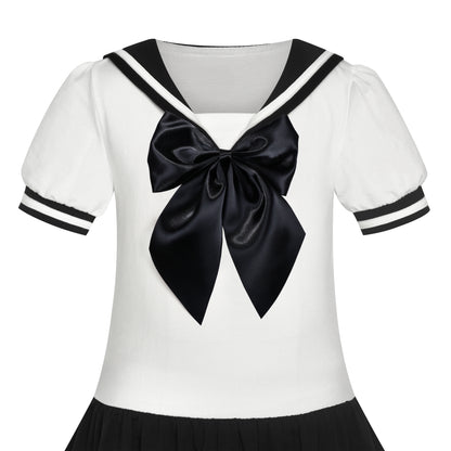Girls Dress Sailor Moon  School Uniform Dress Navy Suit Size 6-14 Years