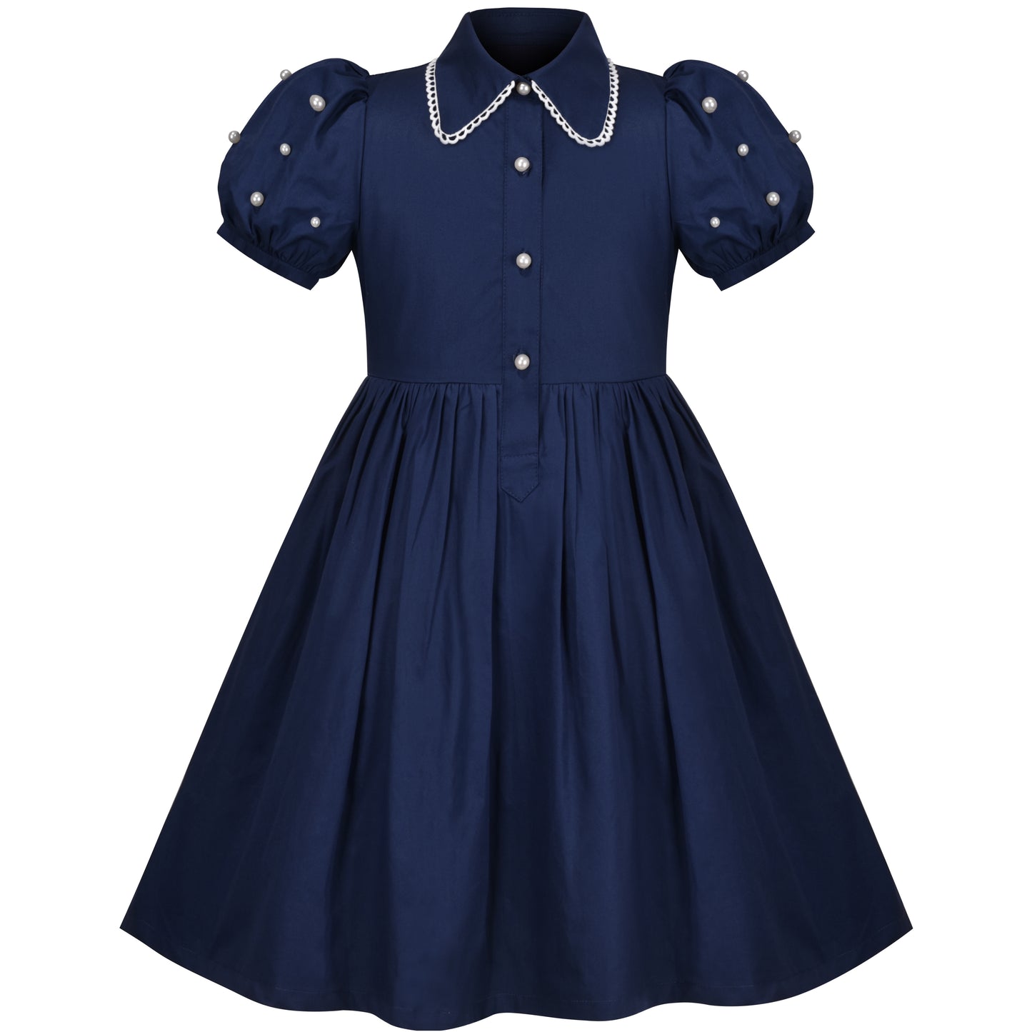 Girls Dress School Strip Butterfly Print Gingham Size 4-14 Years