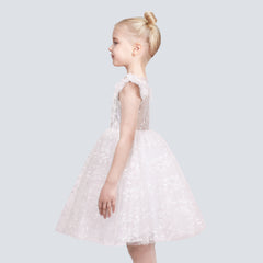 Flower Girls Dress Tiered Skirt Bridesmaid Wedding Size 4-12 Years