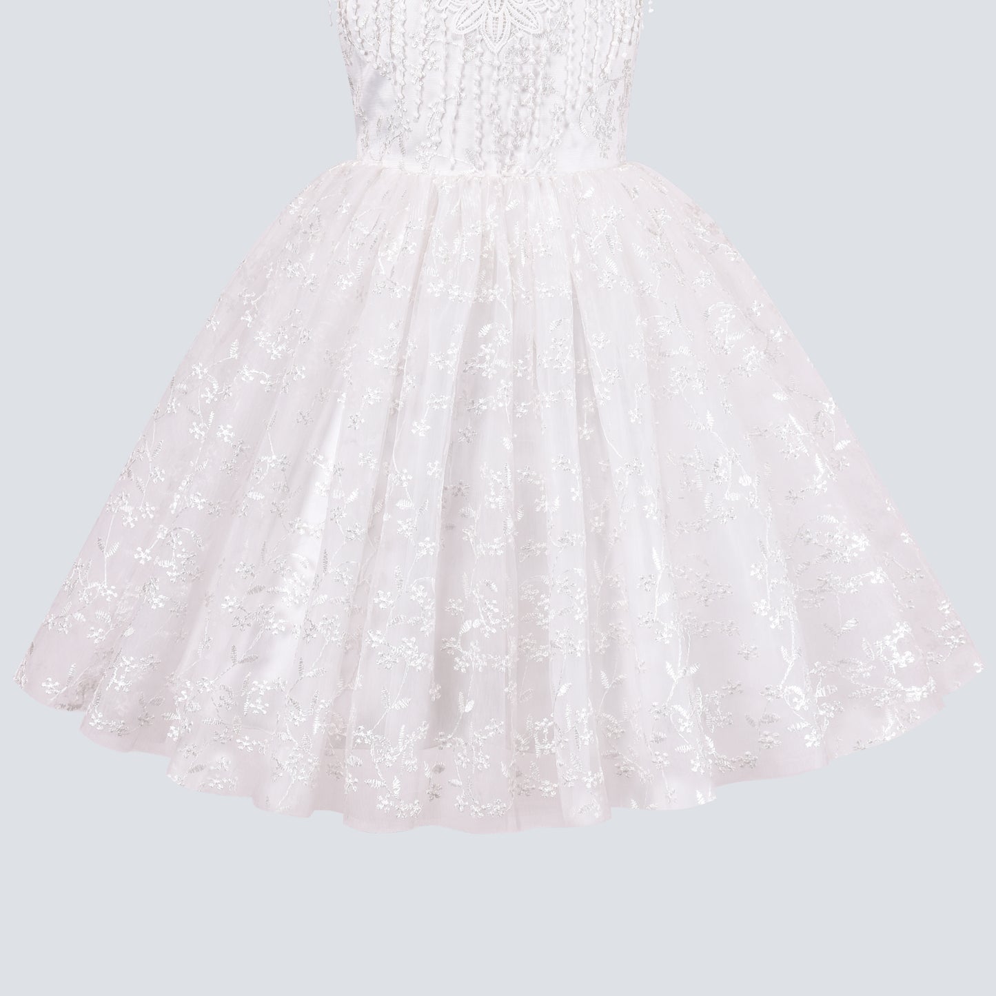 Flower Girls Dress Tiered Skirt Bridesmaid Wedding Size 4-12 Years
