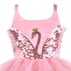 Girls Dress Sequin Wedding Hi-low Tulle Skirt Tutu Flutter Sleeve Size 3-12 Years