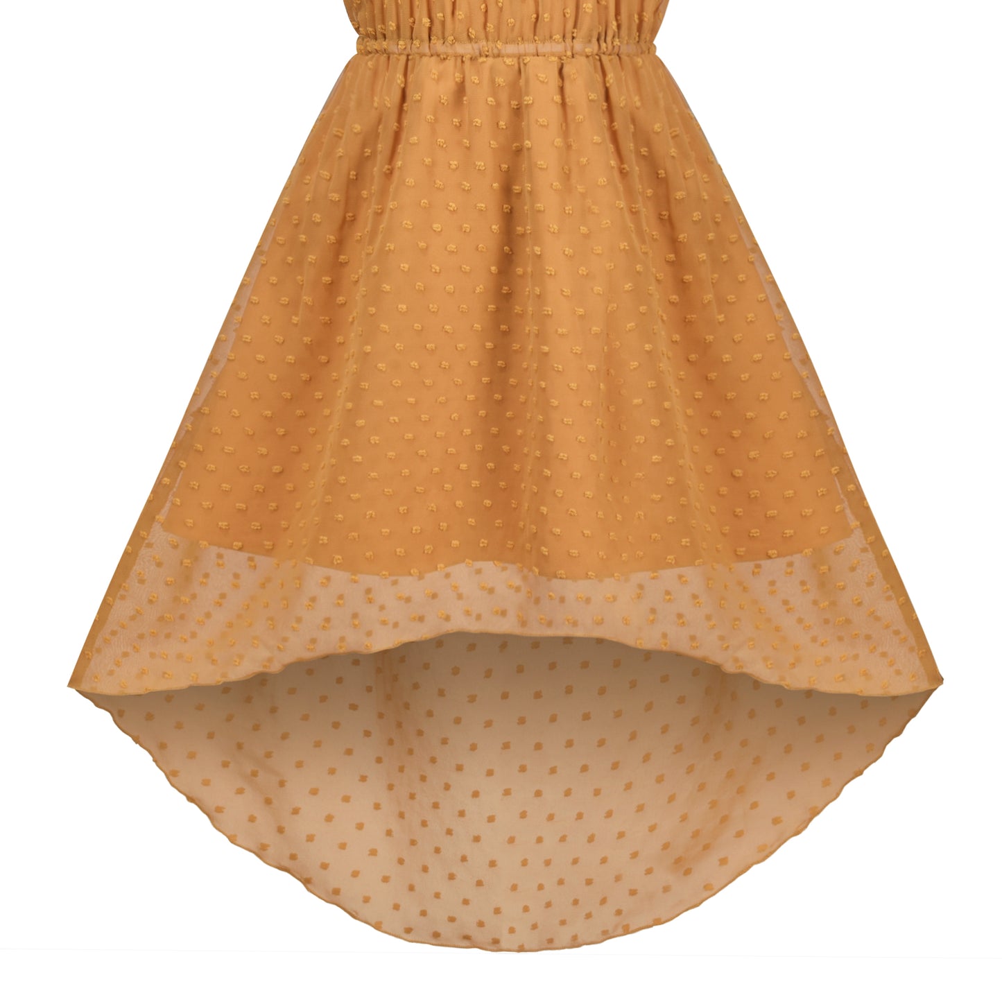 Girls Dress Swiss Dot Hi-lo Skirt Sweet Halter Sleeveless Size 6-14 Years